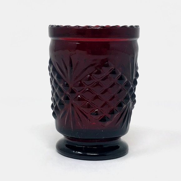 Vintage Ruby Red Glass Toothpick Holder - Picture 1 of 4